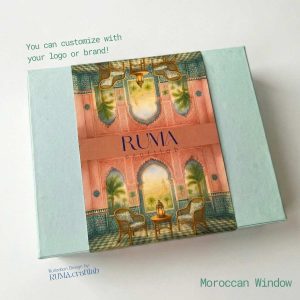 Custom Logo Corporate Ramadhan Hampers Box | Illustrated Sleeves